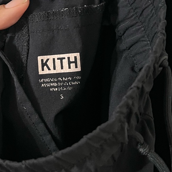 KITH Keala Black Nylon Graphic Track Pants Joggers Sweats - Picture 12 of 12
